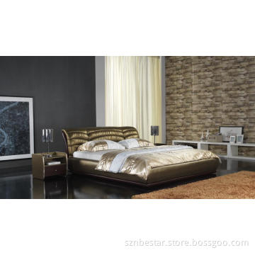 Leather Modern Soft Bed (6026)